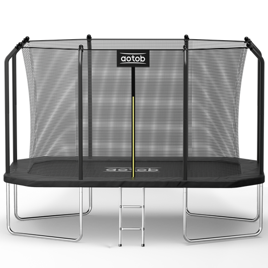 Aotob-12FT 14FT Rectangle Trampoline With Enclosure