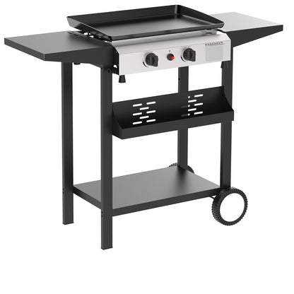 HeroFire-Portable Propane Gas Griddle W/ Side Shelves