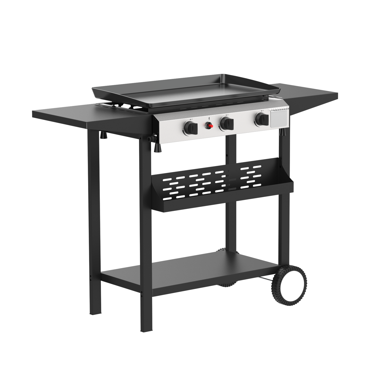 HeroFire-Portable Propane Gas Griddle W/ Side Shelves
