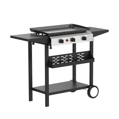 HeroFire-Portable Propane Gas Griddle W/ Side Shelves